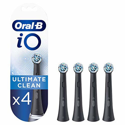 Picture of Oral-B iO Ultimate Clean Black Toothbrush Heads, Pack of 4 Counts