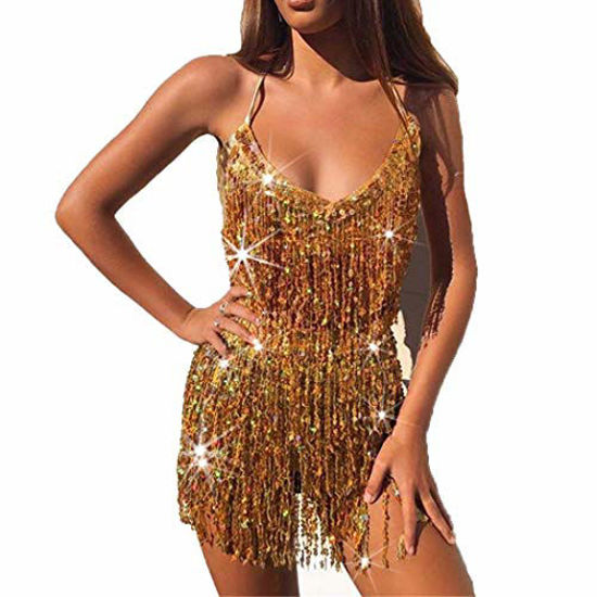  EARENT Boho Sequin Skirts Set Belly Dance Hip Skirt Tassel  Fringe Hip Scarfs Rave Party Performance Costum for Women and Girls (Gold)  : Clothing, Shoes & Jewelry