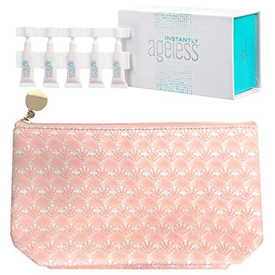 Picture of Jeunesse Instantly Ageless 25 Vials w/FREE Quest Skincare Makeup Bag | Instantly Ageless 25 Vial Box Set with FREE FULL SIZE Quest Skincare Makeup Bag