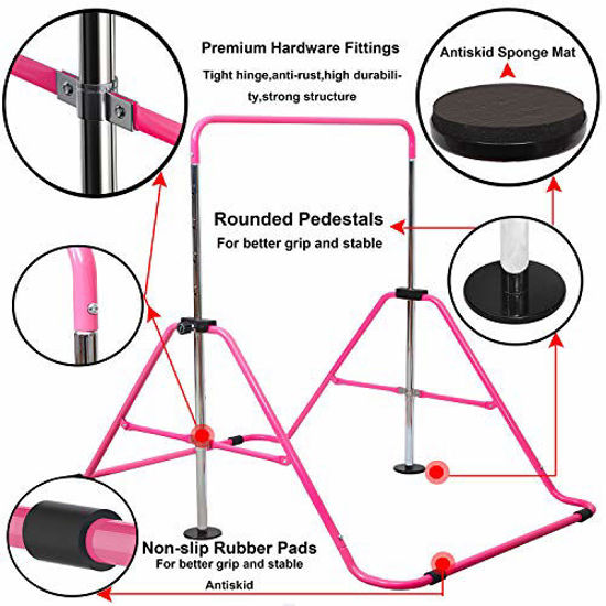 GetUSCart RELIANCER Expandable Gymnastics Bars Junior Training Bar