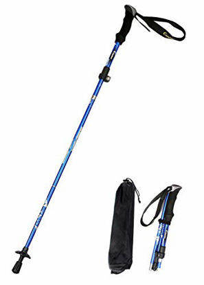 Picture of A ALAFEN Aluminum Collapsible Ultralight Travel Trekking Hiking Pole for Men and Women