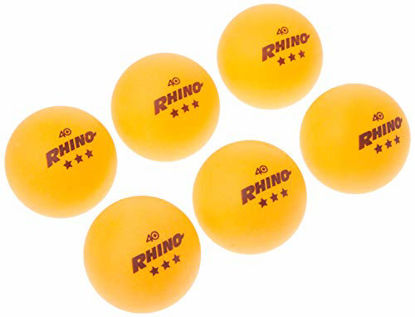 Picture of Champion Sports 3 Star Table Tennis Ball Pack, Tournament Size - Orange Ping Pong Balls, Set of 6, with 40mm Seamless Design - Professional Table Tennis Equipment, Accessories - CTTA and ITTA Approved