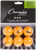 Picture of Champion Sports 3 Star Table Tennis Ball Pack, Tournament Size - Orange Ping Pong Balls, Set of 6, with 40mm Seamless Design - Professional Table Tennis Equipment, Accessories - CTTA and ITTA Approved