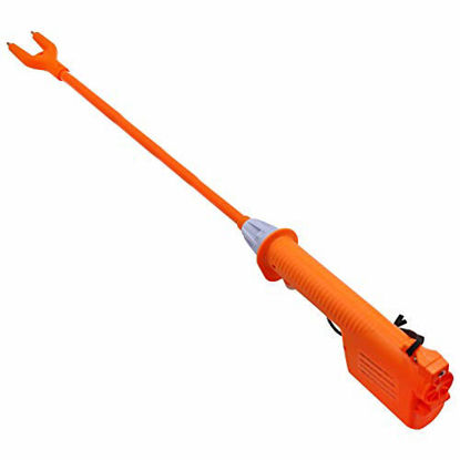 Picture of M.Z.A Livestock Prod Electric Cattle Prod Long Stock Prod Stick for Cow Pig Sheep 31 Inches Batteries-Operated, Orange