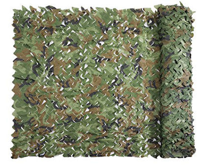Picture of Senmortar Camo Netting, Camouflage Net Woodland 5 x 6.56 FT Nets Lightweight Durable for Sunshade Decoration Hunting Blind Shooting