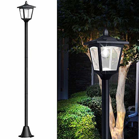 GetUSCart 67 Solar Lamp Post Lights Outdoor Solar Powered Vintage Street Lights for Garden Lawn Pathway Driveway Front Back Door