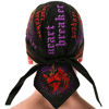 Picture of Heart Breaker Bandana Headwrap Headscarf Durag Do rag Biker Motorcyle Cap Hat