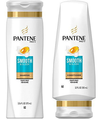 Picture of Pantene Pro-V Smooth & Sleek Shampoo and Conditioner Set, 12.6 Fl Oz