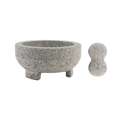 Picture of Farberware Professional Granite Molcajete Mortar and Pestle Stone Grinder, 4-Cup, Gray