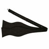 Picture of Alizeal Mens Paisley Jacquard Self Bow Tie Pocket Square Set (Black)