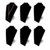 Picture of 12.5" Black Velvet Jewelry Easel Display Stand Tower Rack for Home Bedroom (6)