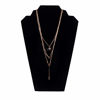 Picture of 12.5" Black Velvet Jewelry Easel Display Stand Tower Rack for Home Bedroom (6)