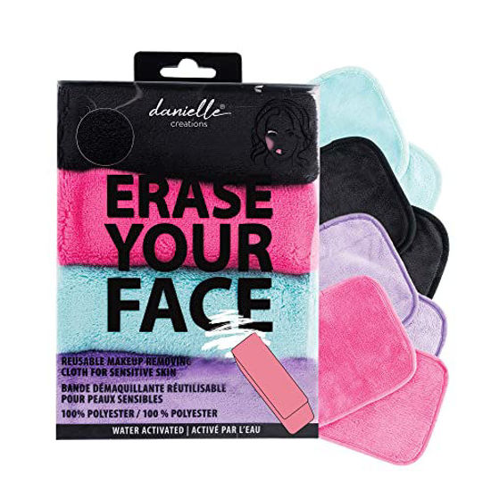 Picture of Make-up Removing Cloths 4 Count, Erase Your Face By Danielle Enterprises Enterprises Enterprises