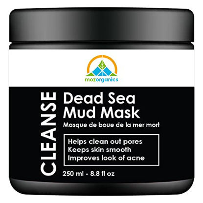 Picture of Dead Sea Mud Mask - Face & Body Deep Pore Cleansing, Acne Treatment, Anti Aging & Anti Wrinkle, Organic Natural Facial Clay Mask for Smoother and Softer Skin (250g./8.8oz.) (Single)