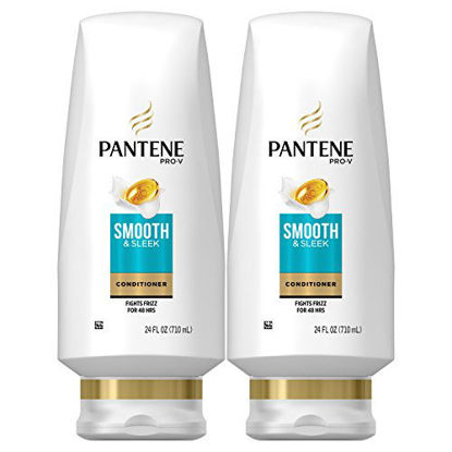 Picture of Pantene Argan Oil Conditioner for Frizz Control, Smooth and Sleek, 24 Fl Oz (Pack of 2) (Packaging May Vary)