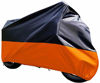 Picture of Tokept Black and Orange Waterproof Sun Motorcycle Cover (XXXL).116" for Honda Kawasaki Yamaha Suzuki Harley Davidson (XXXL)