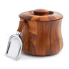 Picture of Nambe - Nara Collection - Ice Bucket- Measures at 8.5" x 8.5" - Made with Nambe Alloy and Acacia Wood - Designed by Sean O'Hara
