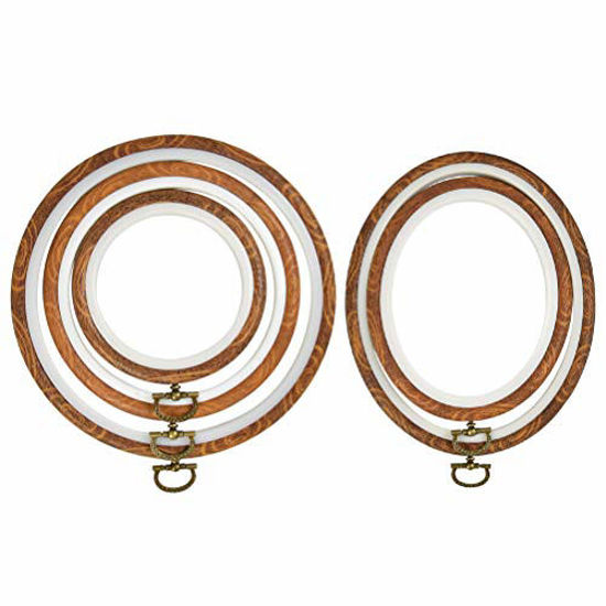 12,5 x 19 cm oval wooden embroidery hoop | Premium quality