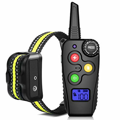 Picture of Ankace Shock Collar for Dogs with Remote Dog Training Collar Rechargeable No Bark Collar with Shock Modes Remote Collar Waterproof Shock Collar for Small Medium large dog