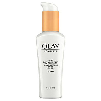 Picture of Face Moisturizer by Olay Complete Daily Defense All Day Moisturizer With Sunscreen, SPF30 Sensitive Skin, 2.5 fl. Oz., (Pack of 2)