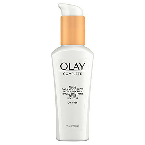 Picture of Face Moisturizer by Olay Complete Daily Defense All Day Moisturizer With Sunscreen, SPF30 Sensitive Skin, 2.5 fl. Oz., (Pack of 2)