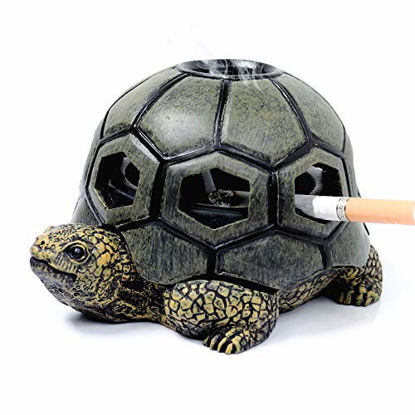 Picture of Monsiter QE Turtle Ashtrays for Cigarettes Cute Ash Tray for Home and Outdoor