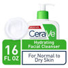 Picture of CeraVe Hydrating Facial Cleanser | Moisturizing Non-Foaming Face Wash with Hyaluronic Acid, Ceramides and Glycerin | 16 Fluid Ounce