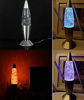 Picture of Cdycam Glitter Lava Lamp LED Vintage Mini 7.28'' Night Light Lamp with USB Multi Color Changing Rocket Light for Kids Boys Girls Adult Bedroom