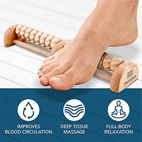 GetUSCart (New) TheraFlow Foot Massager Roller. Plantar Fasciitis