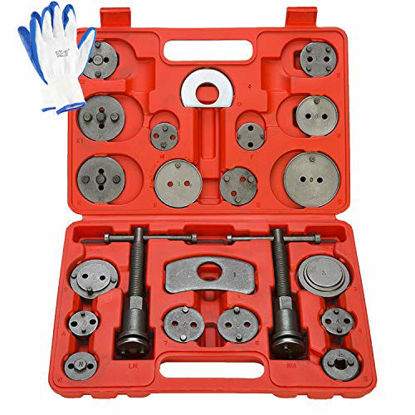 Picture of 8MILELAKE Disc Brake Caliper Compressor Wind Back Tool 24pc Professional Disc Brake Caliper Tool Set