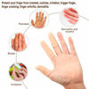 Picture of 30 Pieces Gel Finger Protector Finger Cots Silicone Finger Cover Cap Gel Finger Sleeves Finger Support for Finger Cracking, Finger Trigger (Apricot)