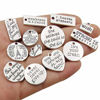 Picture of WOCRAFT 40pcs Inspiration Words Charms Craft Supplies Beads Charms Pendants for Jewelry Making Crafting Findings Accessory for DIY Necklace Bracelet (M331)