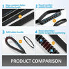 Picture of IOKHEIRA Dog Leash, Dog Leash for Large Dogs, Multifunctional Dog Leashes for Medium Dogs, Adjustable Dog Leash with Car Seatbelt, 4-6 FT Strong Bungee Dog Leash