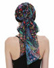 Picture of Lightweight Chemo Turbans Hats Headbands Sold in USA Cancer Turbin Turbanets for Patients Black Green