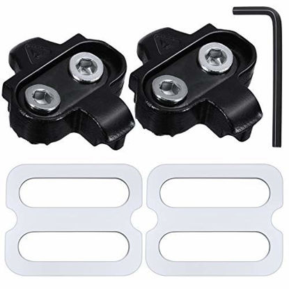 Picture of Hotop Bike Cleats Compatible with Shimano MTB SPD Pedals (SH51) for Men and Women Mountain Bike Shoes Bicycle Cleat Set for Mountain Biking and Indoor Cycling