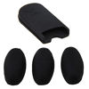 Picture of 1 Set Saxophone Black Silicone Thumb Rest Cushions Palm Key Risers Pads Finger Protector suit for Alto Tenor Soprano Saxophone Accessories