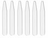 Picture of 20 Count 2.2" 2.5" 2.7" 3" Inch Metal Collar Stays Stainless Steel (3")