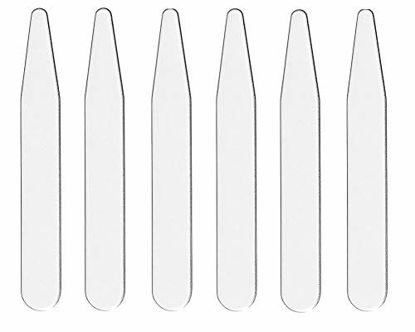 Picture of 20 Count 2.2" 2.5" 2.7" 3" Inch Metal Collar Stays Stainless Steel (3")