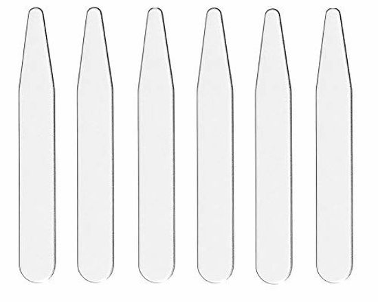 Picture of 20 Count 2.2" 2.5" 2.7" 3" Inch Metal Collar Stays Stainless Steel (3")