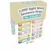 Picture of 1,000 Sight Word Sentence cards with Picture + Sentence - 1,000 Fry Dolch Word Flashcards in 10-Pack Bundle Set, Pre-K to 3rd Grade, Teaches 1,000 Dolch Fry High-Frequency Sight Word Sentences