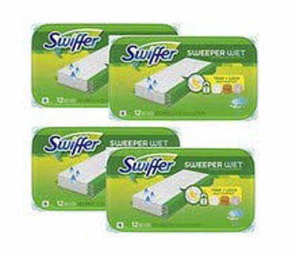 Picture of Sweeper Wet Mopping Pad Refills for Floor Mop Open Window Fresh Scent 12 Count - 4 Pack