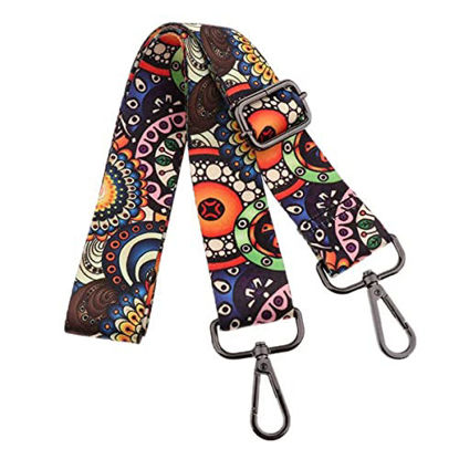 Picture of Adjustable Purse Strap Crossbody - Shoulder Bag Straps with Metal Buckles and Hooks Replacement - Adjustable Strap for Purse - Canvas Bag, Handbag, Crossbody Strap Replacement Belts for Bags