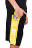 Picture of Ultra Game NBA Los Angeles Lakers Mens Mesh Basketball Shorts, Black, Medium