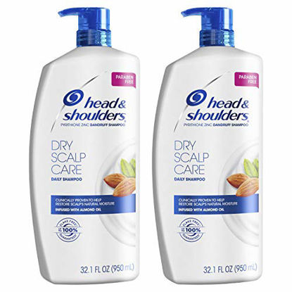 Picture of Head and Shoulders Shampoo, Anti Dandruff Treatment, Dry Scalp Care, 32.1 fl oz, Twin Pack