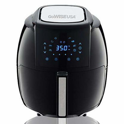 Picture of GoWISE USA 1700-Watt 5.8-QT 8-in-1 Digital Air Fryer with Recipe Book, Black