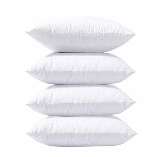 18X18 Throw Pillows Inserts, Set of 4 Hypoallergenic Square Form Cushion  Stuffer