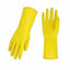 Picture of Vgo 10-Pairs Reusable Household Gloves, Rubber Dishwashing gloves, Extra Thickness, Long Sleeves, Kitchen Cleaning, Working, Painting, Gardening, Pet Care (Size S, Yellow, HH4601)
