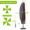 Picture of GEMITTO Patio Umbrella Cover, Waterproof Outdoor Offset Market Umbrella Parasol Covers with Zipper & Rod, for 9-13ft Cantilever Umbrellas, Anti-UV Rain Wind Dust(420D Cantilever Umbrella Cover)