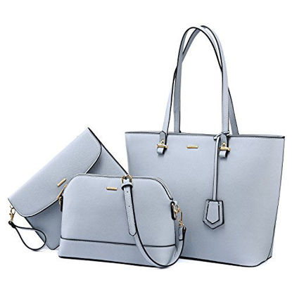 Picture of Handbags for Women Shoulder Bags Tote Satchel Hobo 3pcs Purse Set