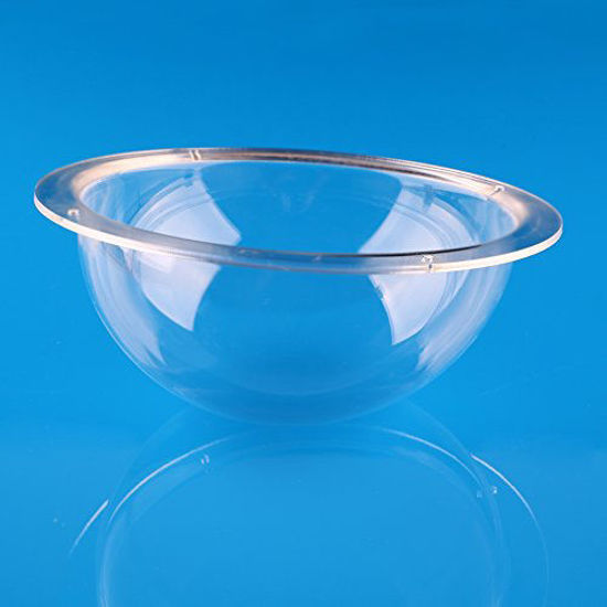 Trolleyshop Diameter 6 Inch/150mm W/ 4 Holes Acrylic Dome Flange Clear Plastic Hemisphere Indoor Outdo 550